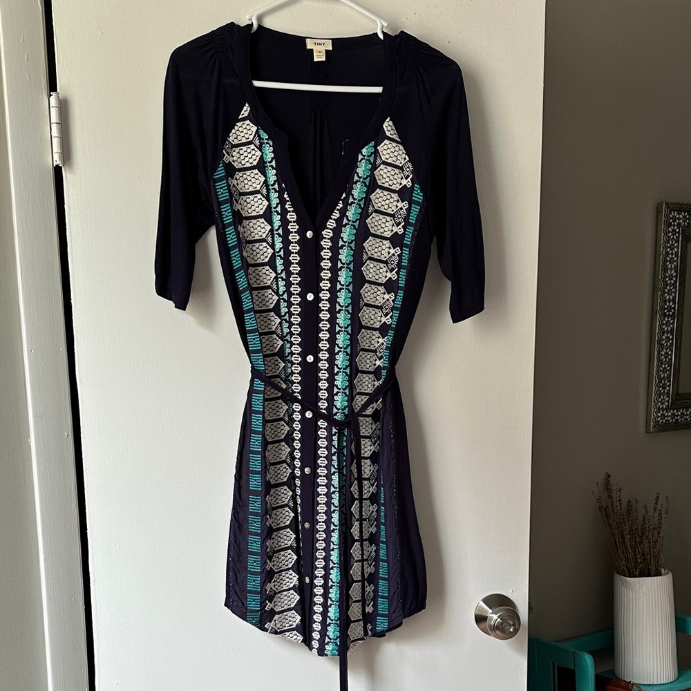 TINY Anthropologie Embroidered Tunic Dress